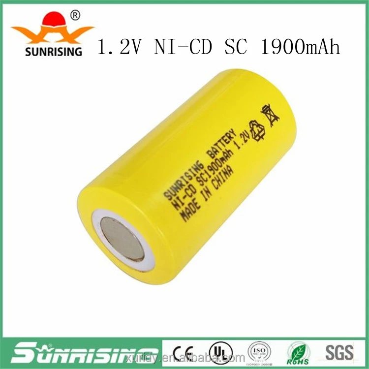 Аккумуляторы ni cd SC 1900 мАч 1,2 в перезаряжаемые батареи