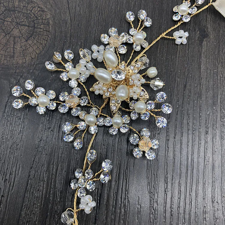 SHSS2024 горячая Распродажа золотого и серебряного цвета свадебные аксессуары для волос, ювелирные изделия, свадебные повязки на голову