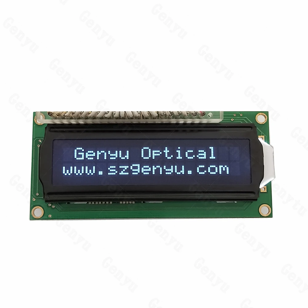Black Fstn 1602 Lcd Display Module With White Led Backlight - Oem