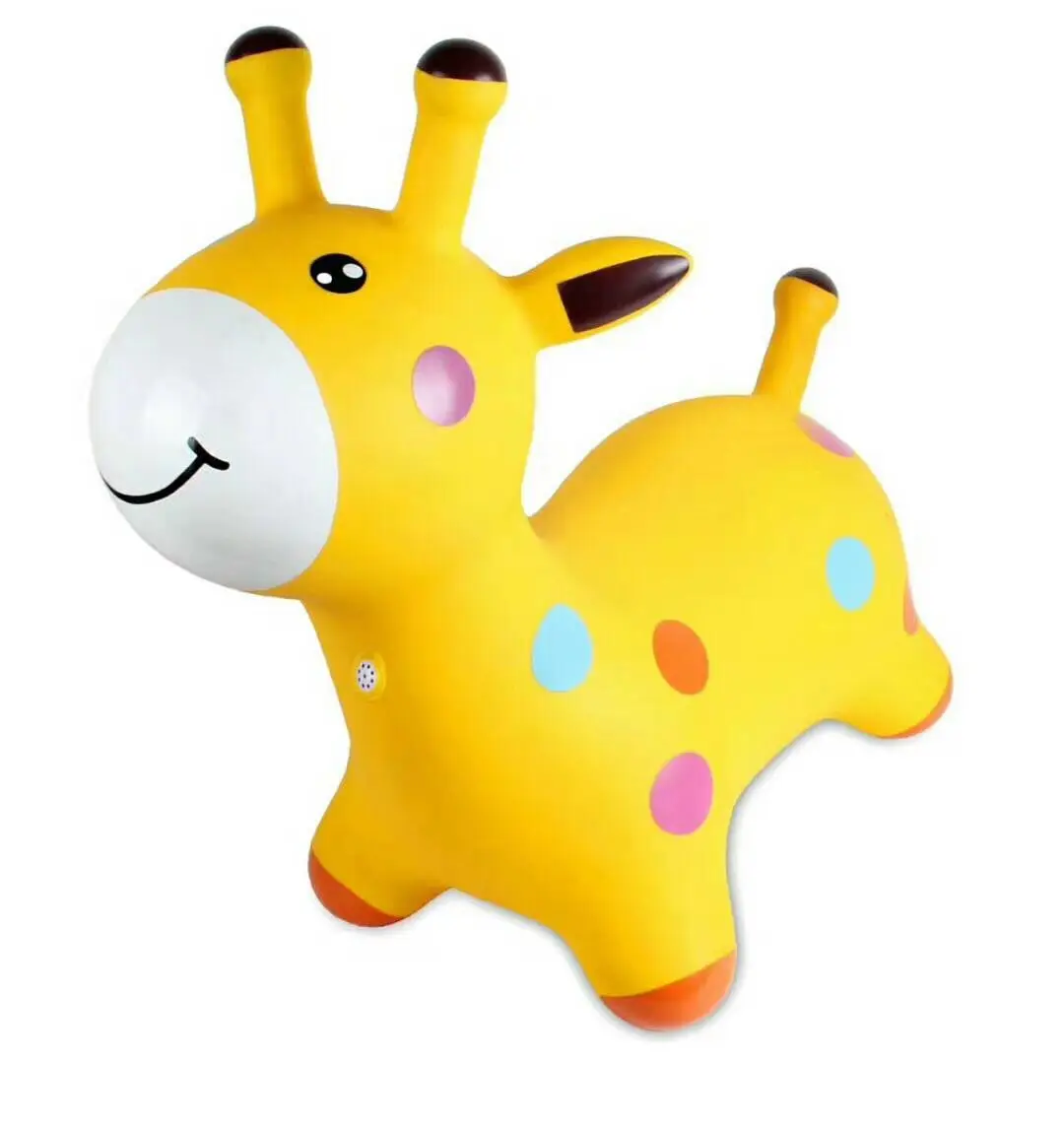 Inflatable Ride On Animal Toys Non-toxic PVC Jumping Horse Colorful Animal Deer Hopper