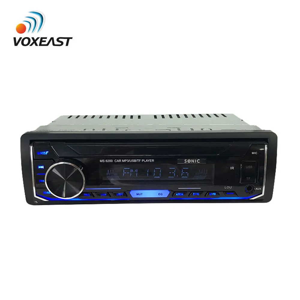 Single 1 Din Fixed Panel Display Car Audio MP3 Player with FM BT Aux SD USB Function Car Stereo