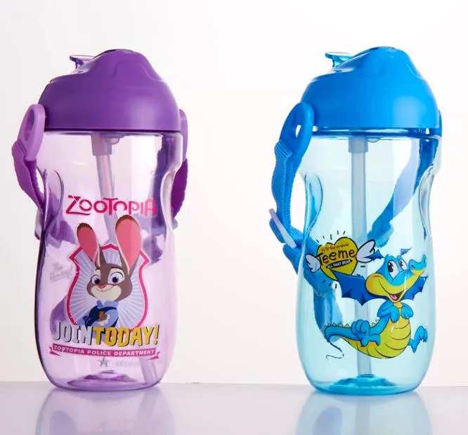 YAQI BPA free baby water bottle with straw flip lid custom KIDS