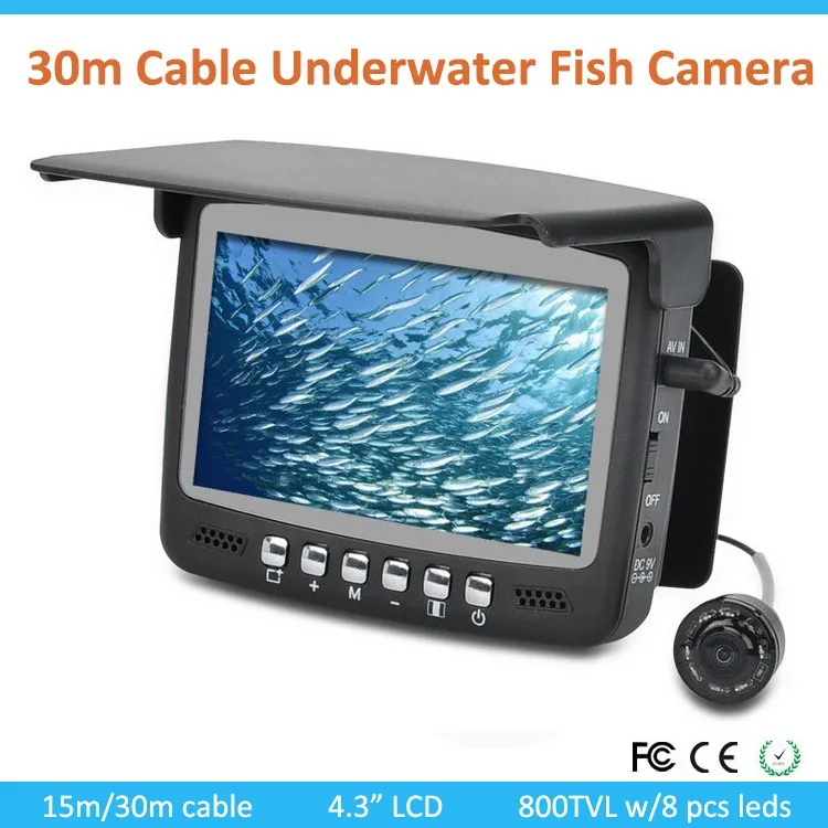 30M Unterwasserkamera Angeln Fish Finder 4,3 "LCD IR Nachtsicht Weitwinkel 