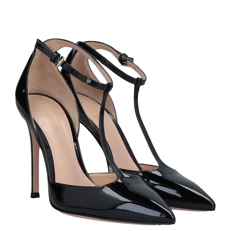 Wetkiss Custom Merk Handgemaakte Lakleer T-strap Pumps Dames Pumps Schoenen  Zwarte Hoge Hak Schoenen Vrouwen Hakken Pumps Voor Party - Buy Dames Pumps  Schoenen,Schoenen Vrouwen Hakken Pompen,T-strap Pumps Product on Alibaba.com