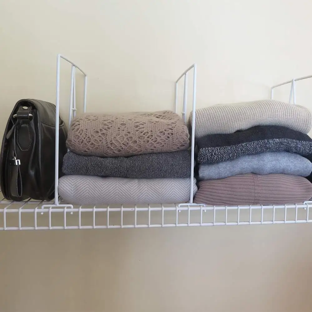 Evelots Closet Wire Shelf Divider-New & Improved-Separator-Easy