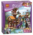 BELA 10497 739Pcs Friends Adventure Camp Tree House tire swing Model Building Blocks Girl Toys