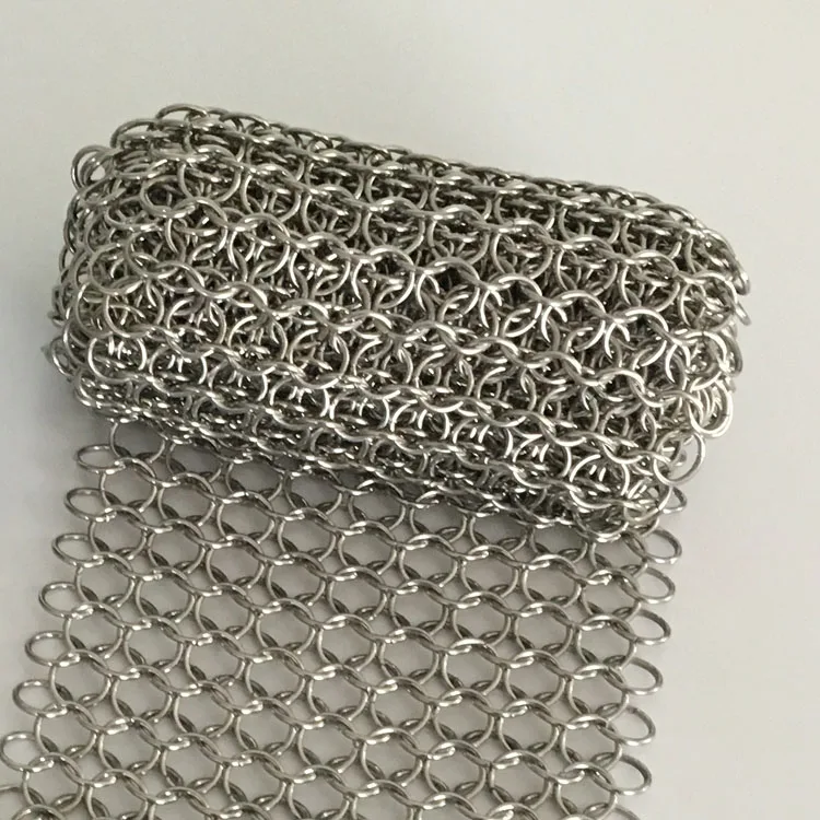 Elegant Stainless Steel Micromaille Chainmail Ring