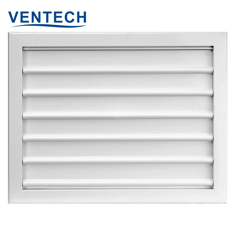 Hvac Systems Ventilation Aluminum Gravity Louvers Square Ceiling Air
