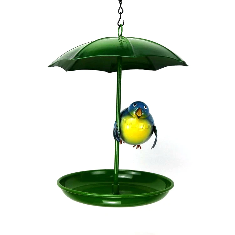 Hanging Ladybug Umbrella Shape Wild Bird Seed Feeder