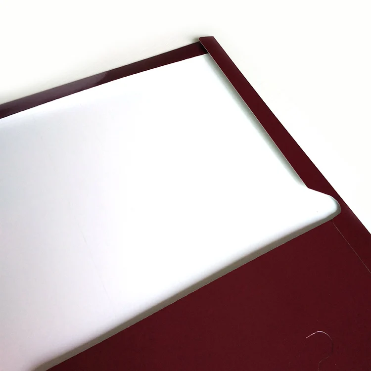 
 Бумажная папка с зажимами и принтом на заказ  