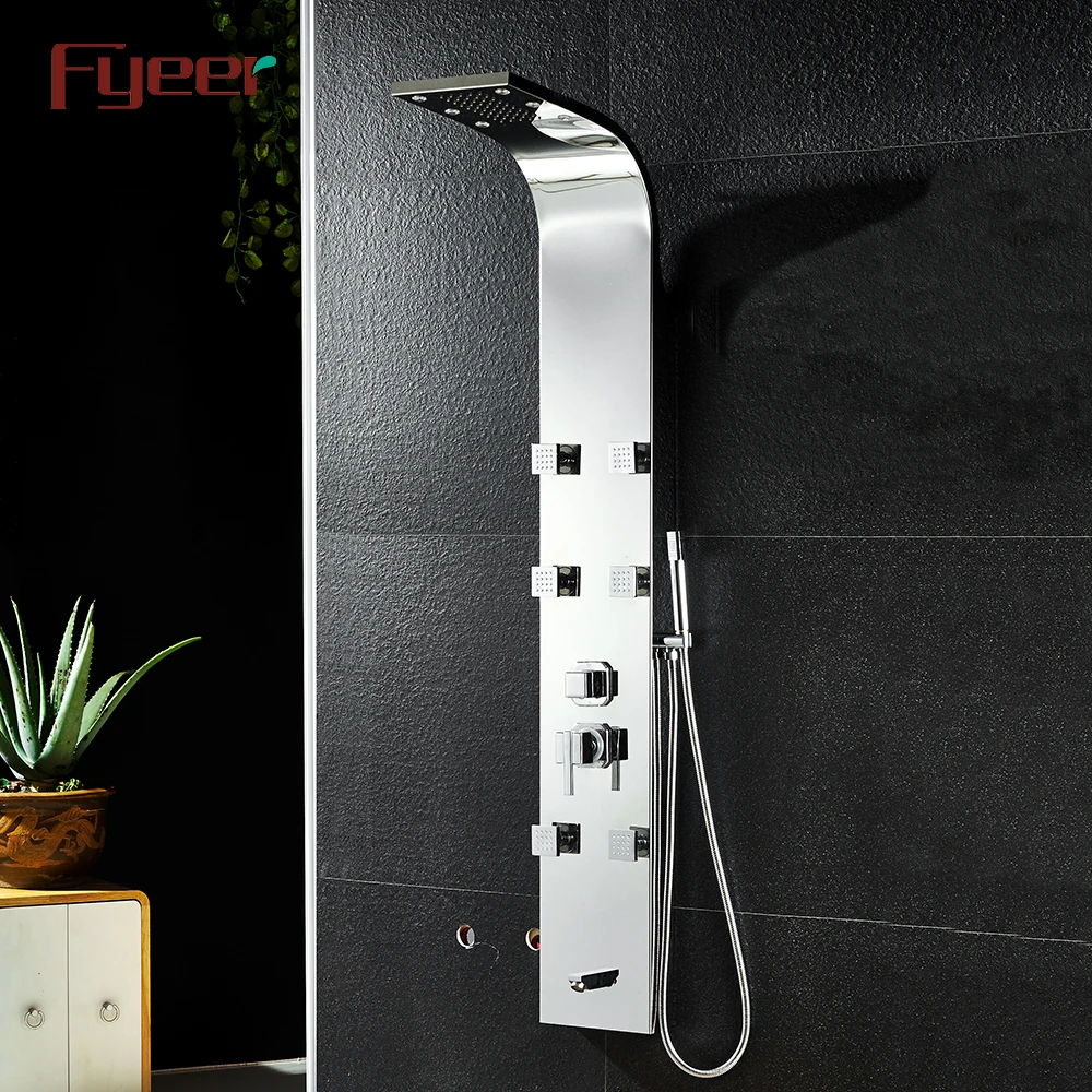Fyeer 4 Functions Massage LED Shower Panel