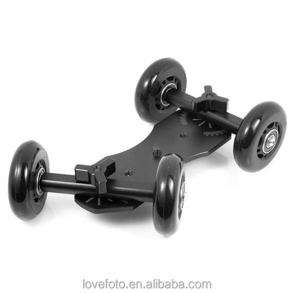 Mini Desktop Camera Rail Car Table Dolly Car Video Slider Track for DSLR