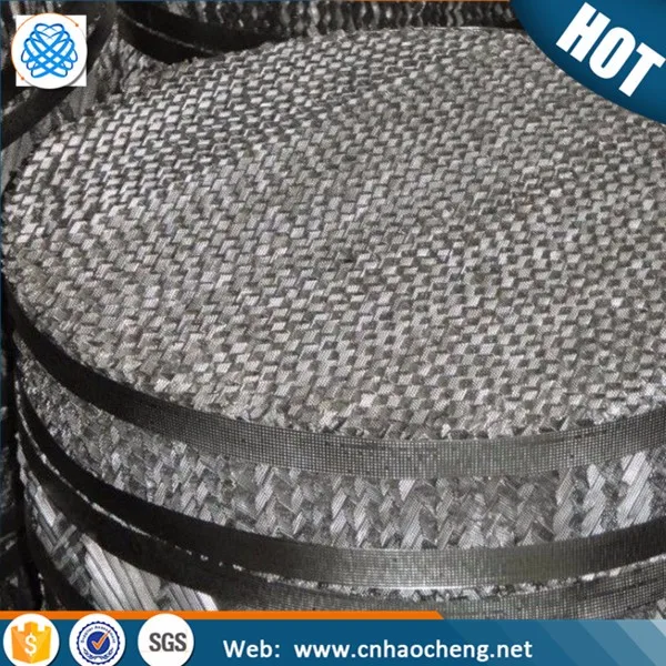 Phosphor Bronze Distillation Column Structured Packing Wire Mesh