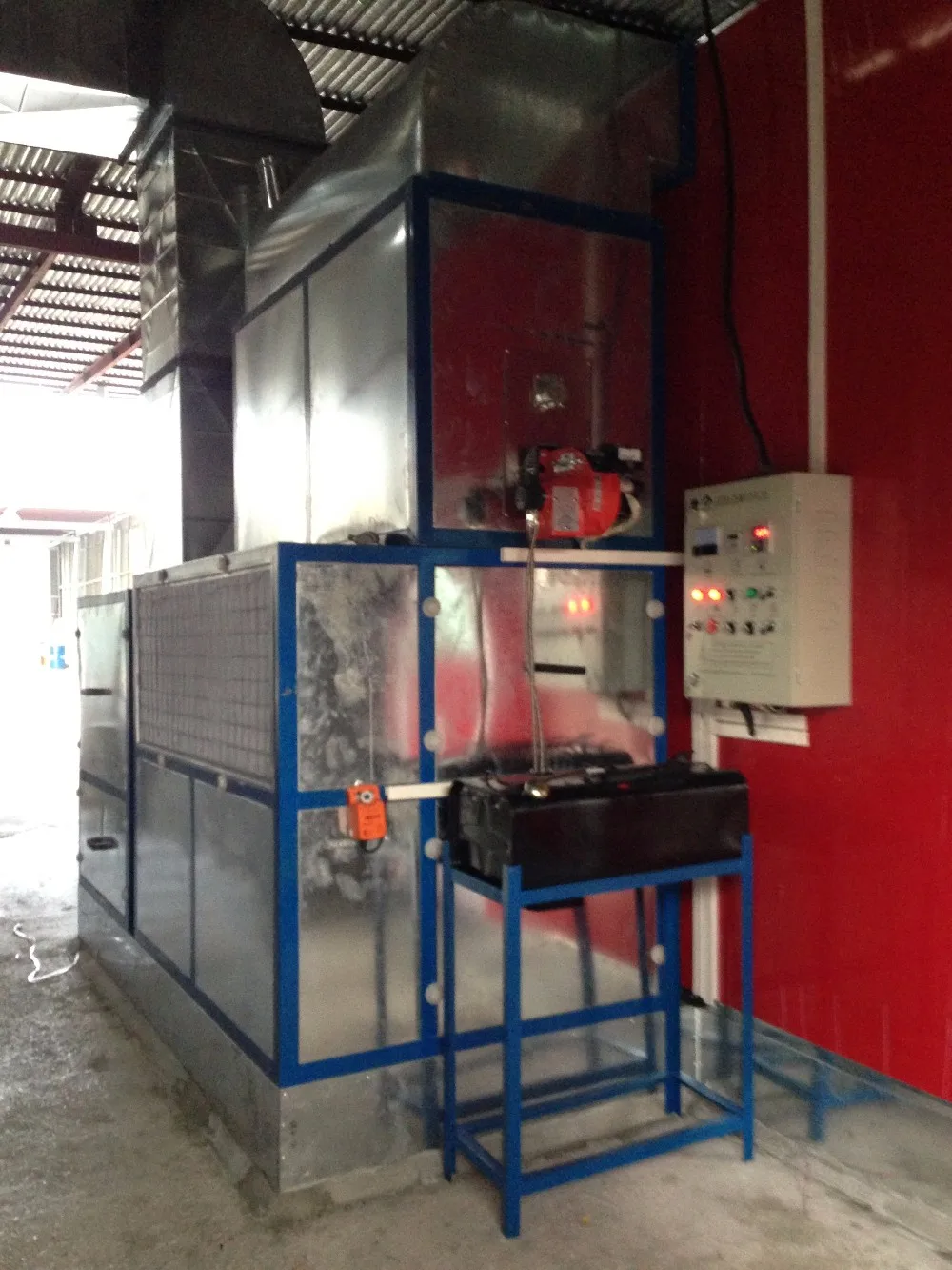 CE Approval QX2000 Diesel Oil Auto Painting Oven Spray Booth