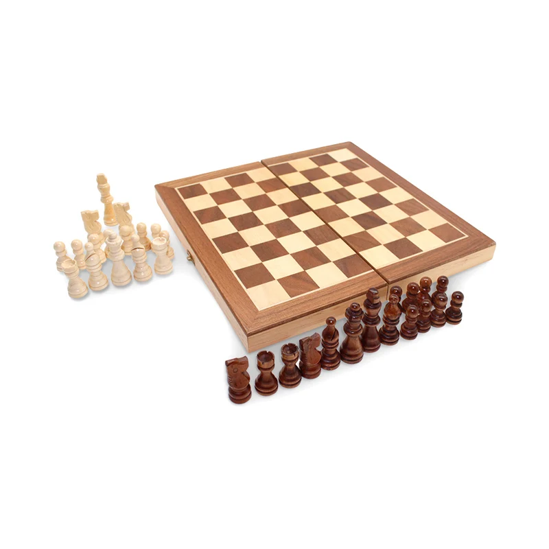 hand crafted folding wooden chess board chessboard