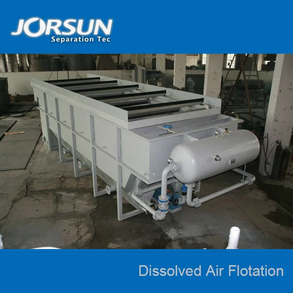 DAF Dissolved air Flotation with Lamella Plate and Bottom Sludge Scraper and Surface Skimmer Separation Technology
