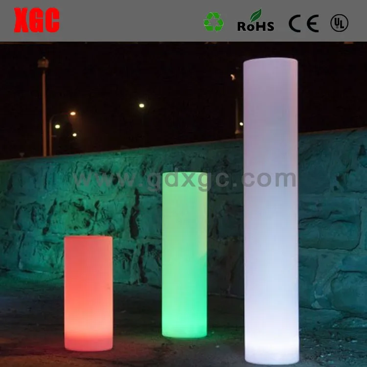 
round columns, glow plastic party light up pillars columns for sale 