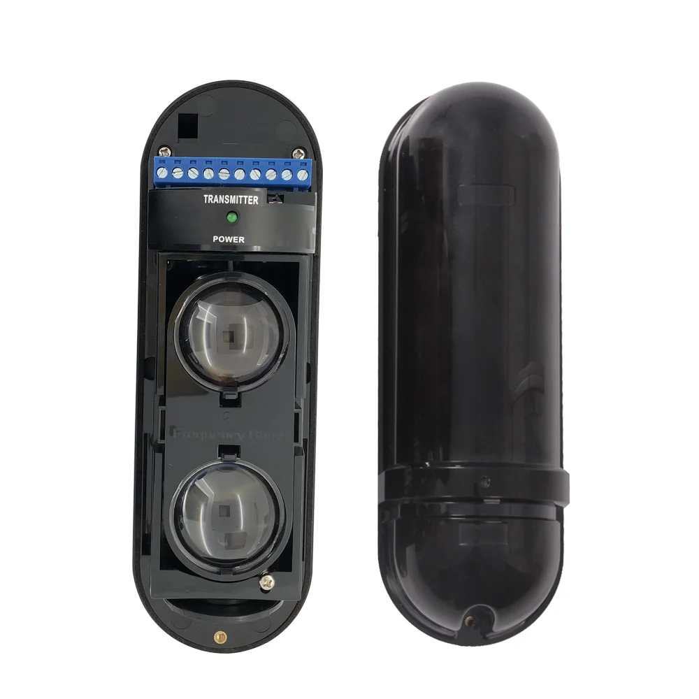 NSEE ABT100 Wired Invisible Barrier Beam IR Alarm Sensor - Indoor/Outdoor, 12V/24V