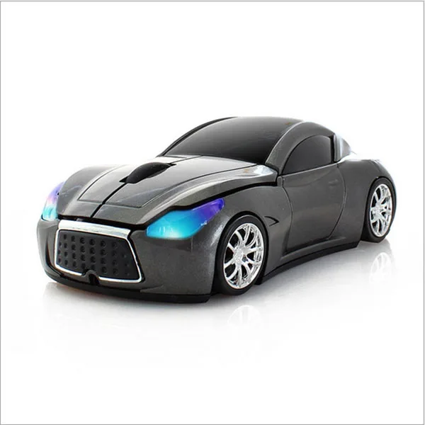 Customized 3D Car Shape Optical Wireless Computer Mouse Ergonomic Backlit 2.4GHz USB Interface Battery Laptops Desktops Stock