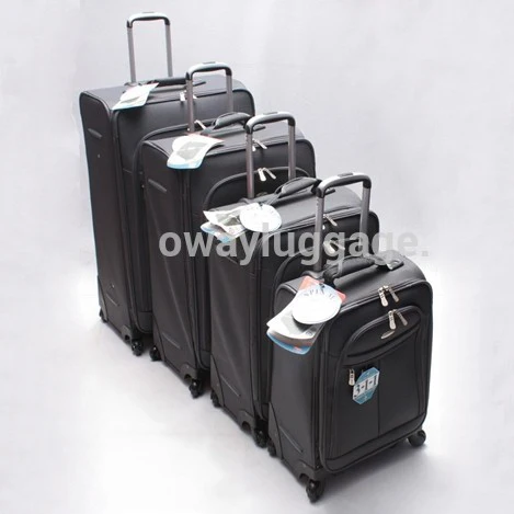 High Quality Size 20 24 28 32inch Spinner 4 Wheels 1200D Polyester 4pcs Trolley Suitcase Luggage Set