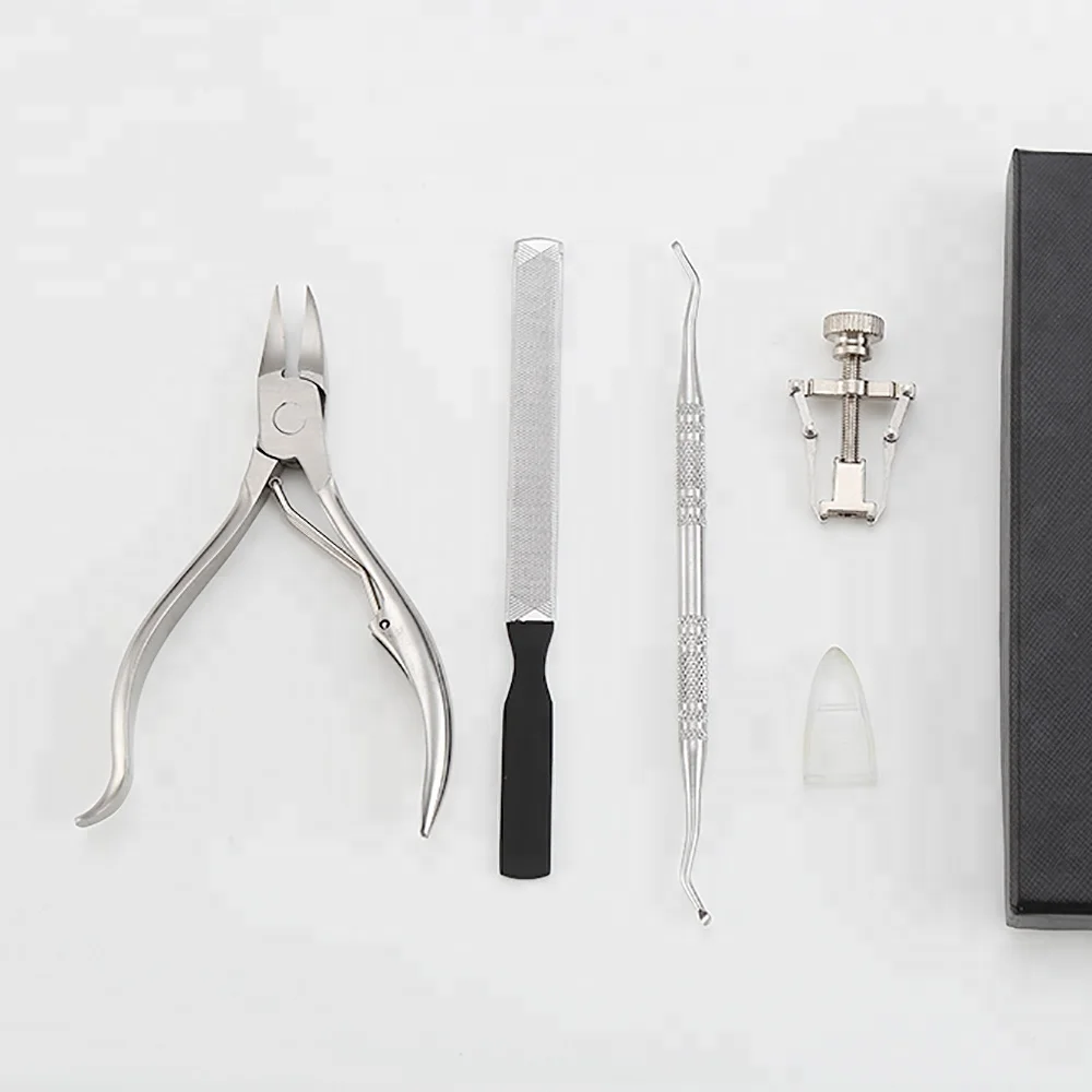 Profession 4pcs Ingrown Toenail Kit Portable Pedicure Tools Stainless Steel Nail File Lifter Corrector Essential Nail Clipper