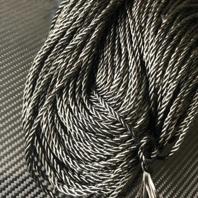 
Трос из углеродного волокна T700SC, электрическая проводящая плетеная круглая веревка диаметром 5/6/8/10 мм, ткань из углеродного волокна 