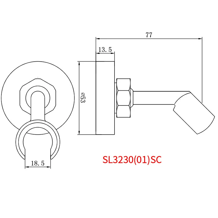 Adjustable Brass Wall Bracket manufacture