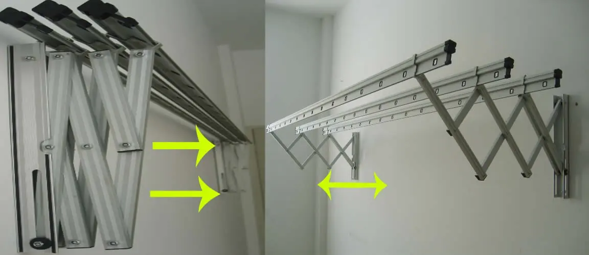 telescopic laundry rack