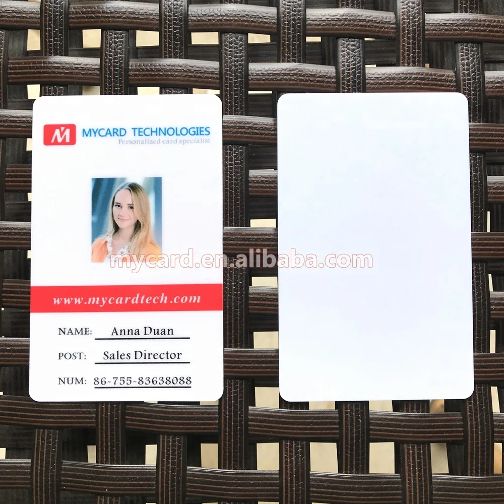 Custom Print Self-adhesive NFC PVC Photo ID Card Sticker for Access Control Proximity RFID Card