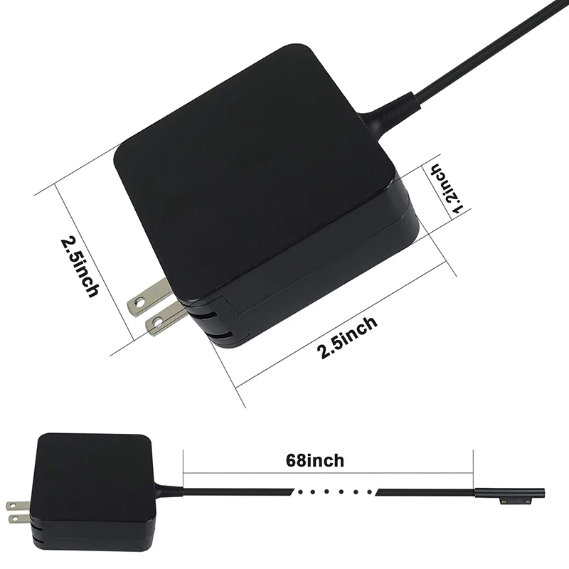 
 44W 15V 2.58A 1800 Замена адаптер переменного тока для Microsoft Surface Pro зарядное устройство  