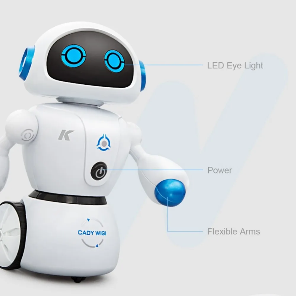 HOSHI Intelligent Cady Wigi JJRC R6 Remote Control Programmable Dancing USB RC Robot Early Educational Toy for Kids