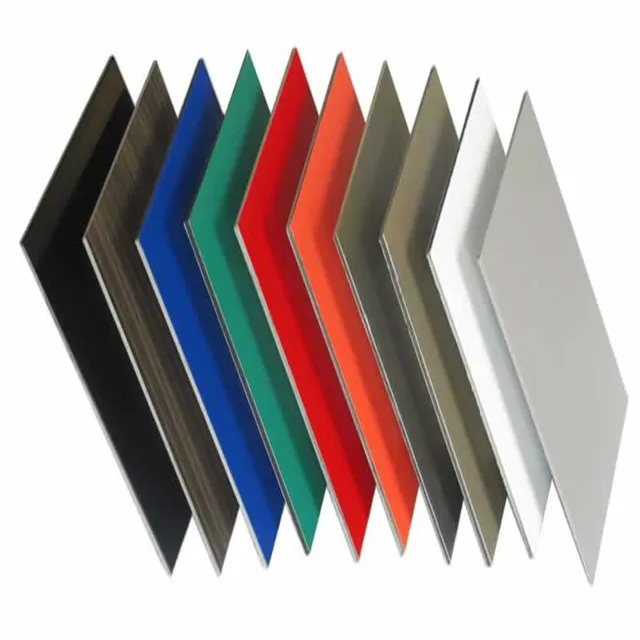 Высокотехнологичная полиэтиленовая/PVDF готовая Dibond алюминиевая композитная панель acp/acm лист для интерьерной архитектуры