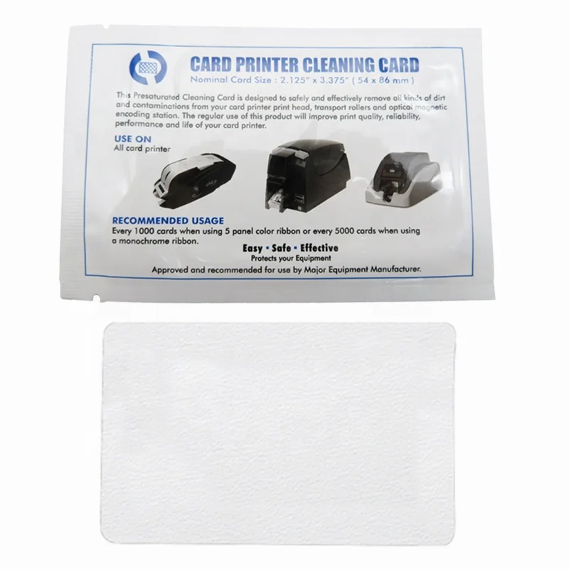 Generic Cr80 Cleaning Card Presaturated With Ipa For Cleaning Card