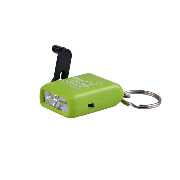 Mini Hand Crank dynamo Led Keychain Light