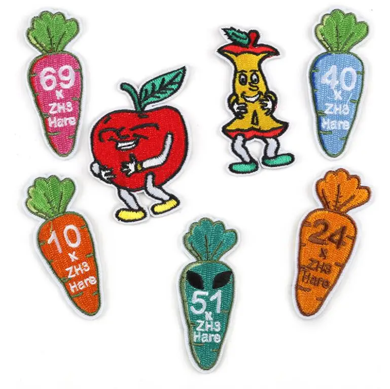 7 Piezas De Fruta Vegetal Parche Para Ropa De Hierro En Bordado Coser  Apliques Lindo Coser Tela Placa Diy Accesorios De Ropa - Buy Verduras  Frutas Parche Bordado De Parches Bordados Product