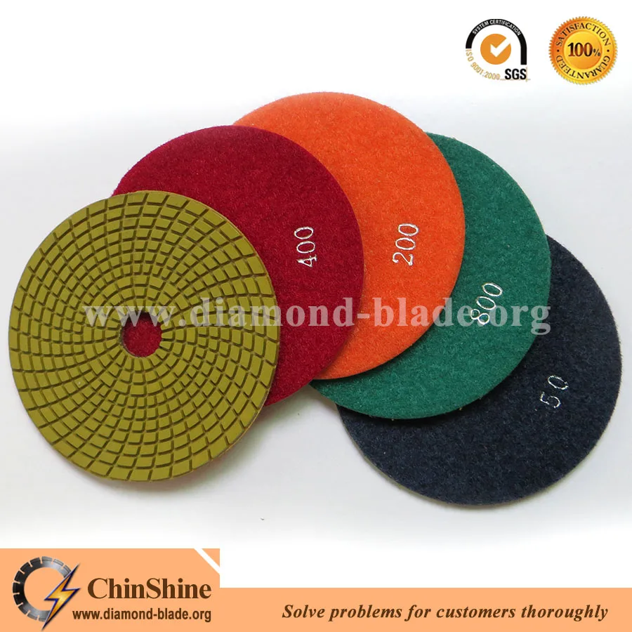 4 Inch Diamond Polishing Tool Angle Grinder Polishing Disc For Granite