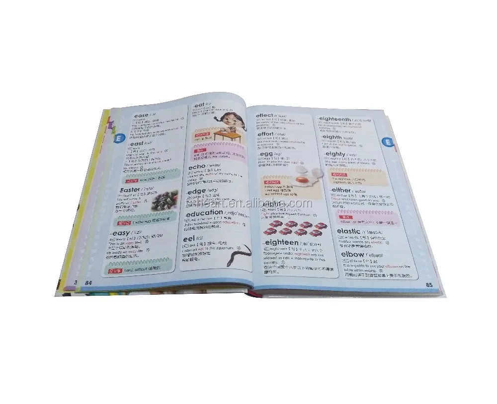 彩色声光点读词典，适合儿童学习英语和中文