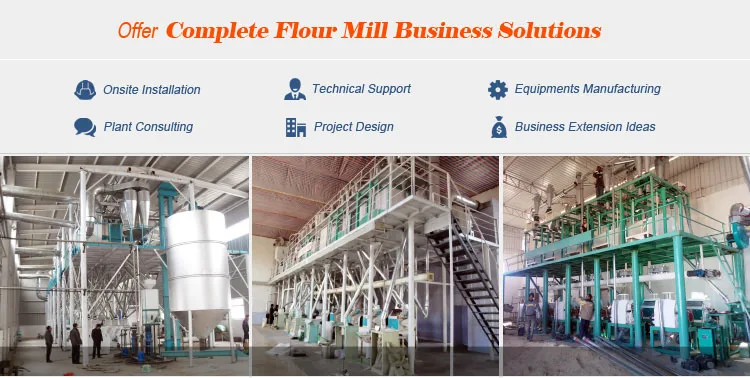 180T wheat flour mill production line complete