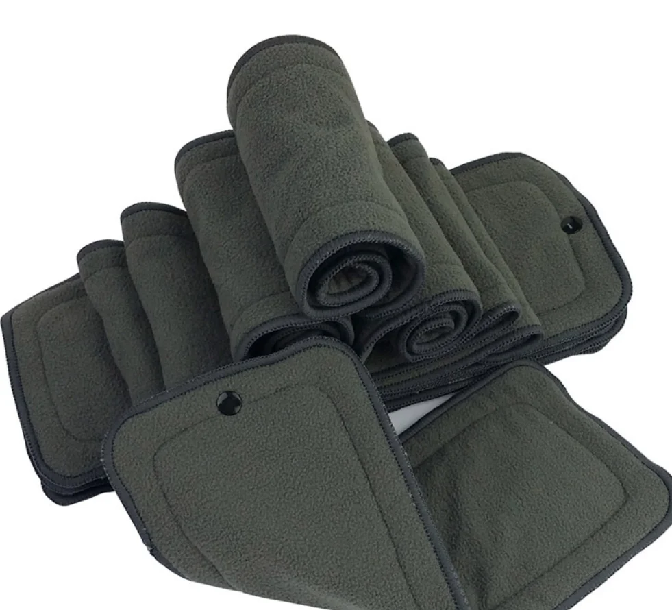 Недорогие моющиеся мягкие органические подгузники из бамбукового угля, тканевые подгузники, тканевые подгузники