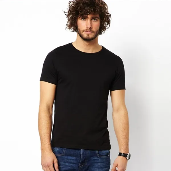 Mens Plain Black T Shirts Wholesale