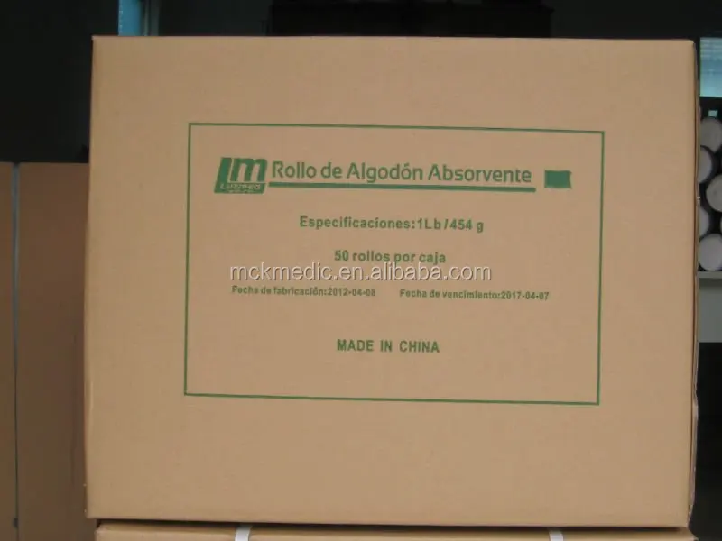 absorbent 100%cotton roll medical cotton wool