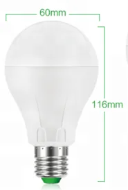 Microwave Motion Sensor E27 Led Light Bulb Auto Dimmer Brightness Sensor 7w Led Bulb Led Light