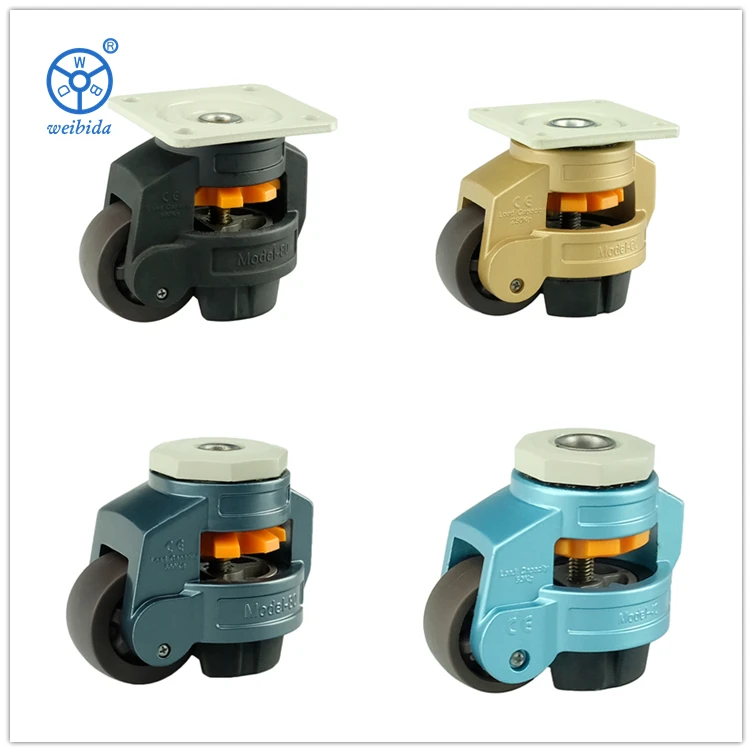 WBD Footmaster Swivel Top Plate Leveling Caster Wheels