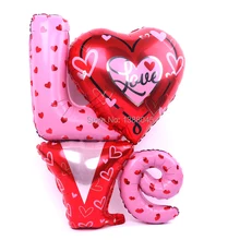 Valentýnské balónky nápis „LOVE“ z Aliexpress