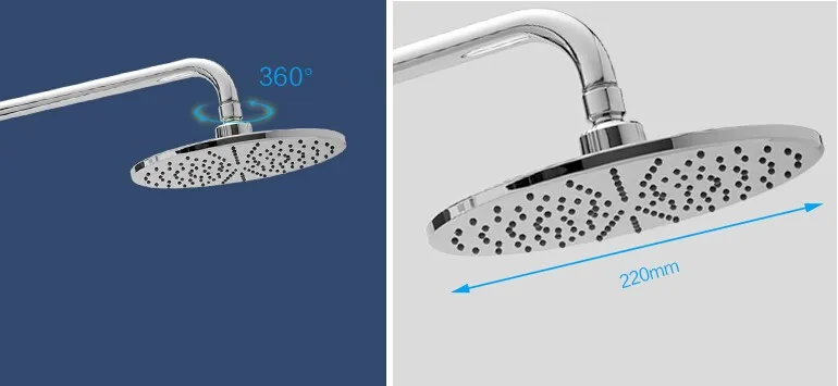 Modern Brass Concealed Thermostatic Shower System manufacture