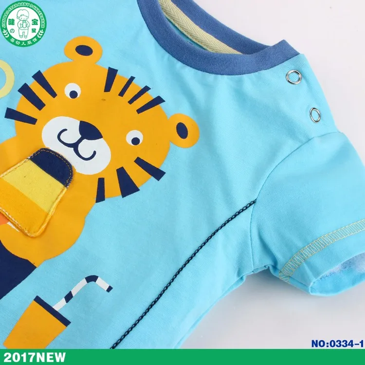 Оптовая продажа, летняя Экологически чистая детская футболка унисекс из 100% хлопка с милым принтом, детская одежда