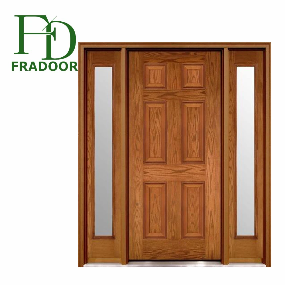 Standard Size Expensive Exotic Entrance Gate Solid Wood Door for Villa