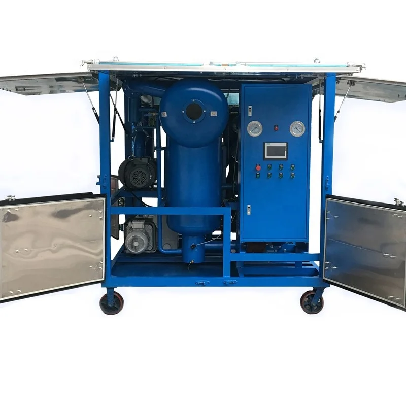 canopy equipped high vacuum transformer oil dehydrate degas