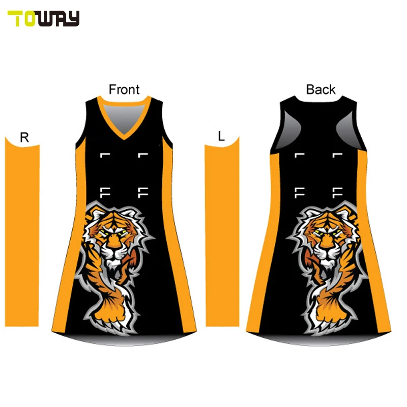 Custom Women Pattern Sexy Netball Dress
