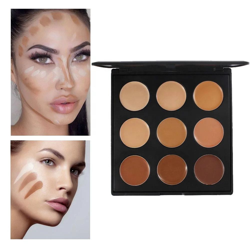 Популярный хайлайтер 9 цветов кремовый макияж Фирменная палитра контура